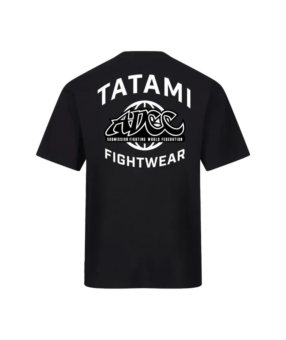 Tatami X ADCC T-Shirt Bambino Nera 9-11 Cotone
