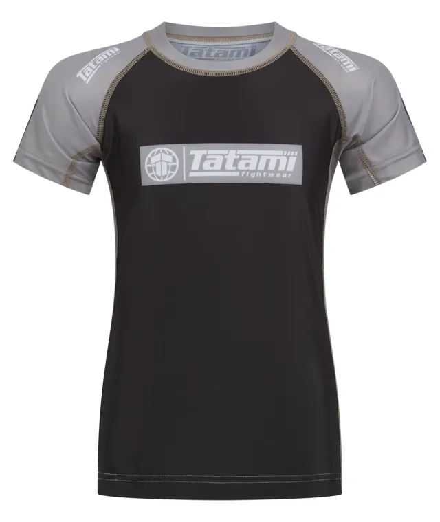 Tatami Fightwear Rash Guard bimbo grigia manica corta