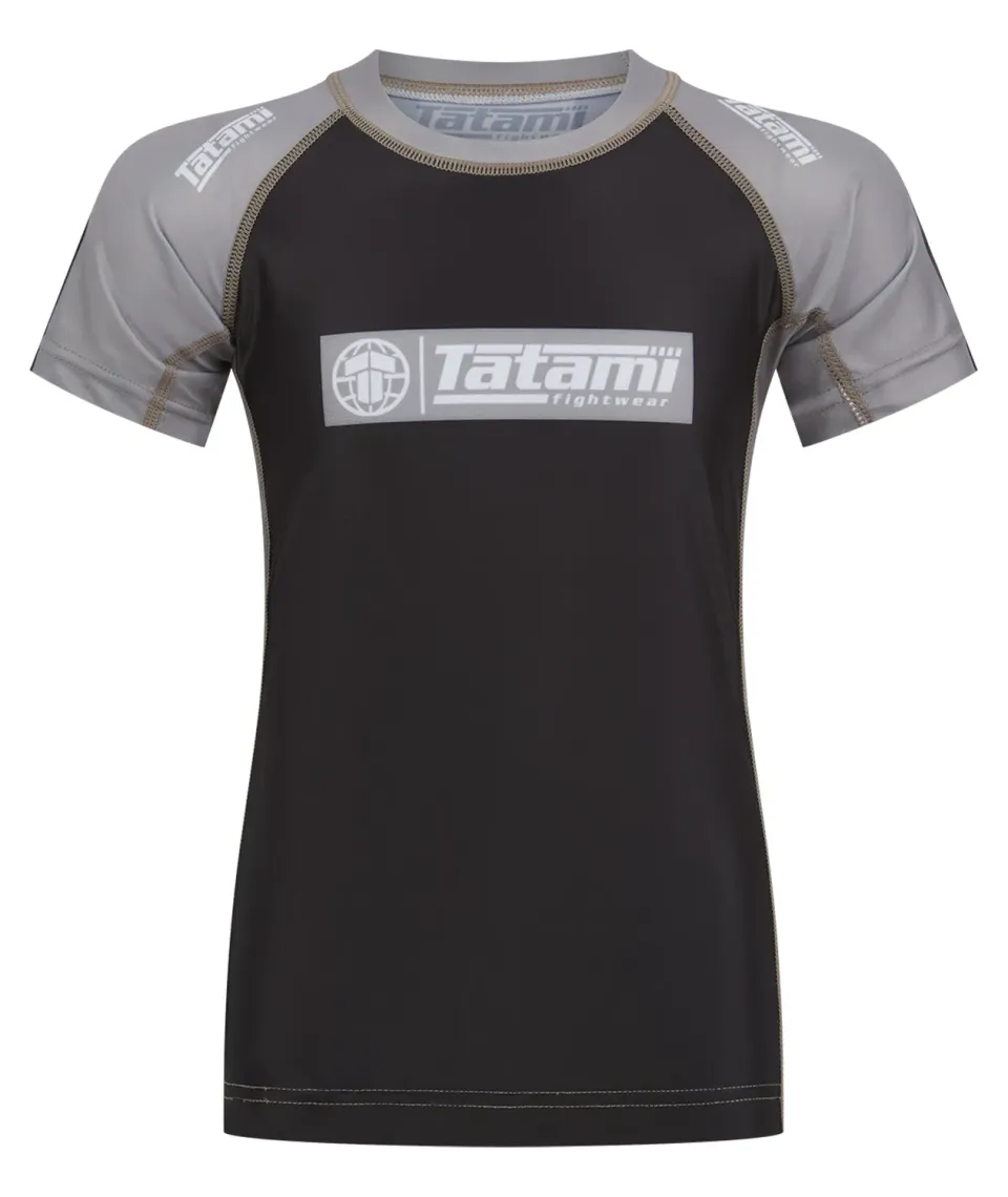 Tatami Fightwear Rash Guard bimbo grigia manica corta