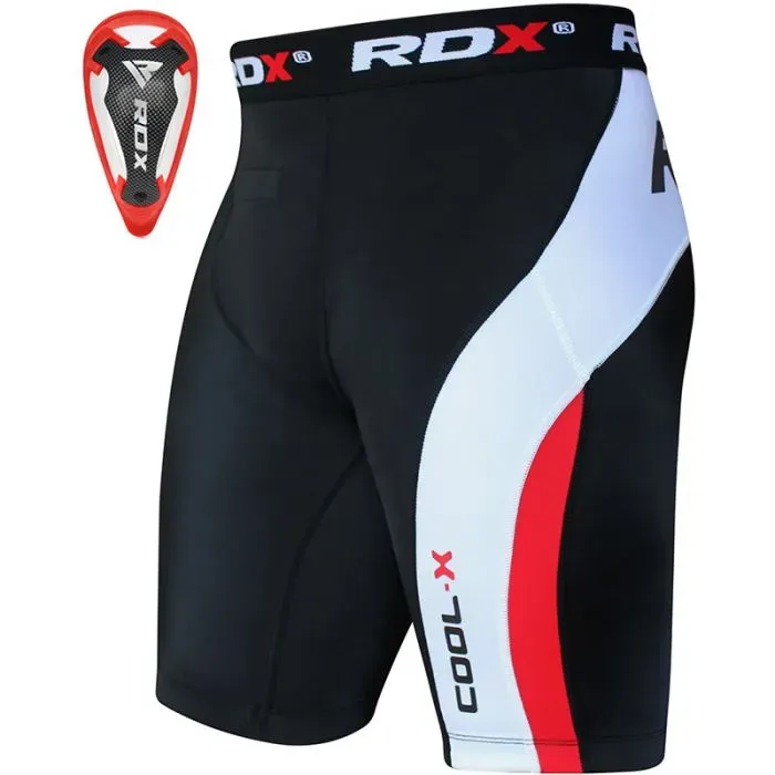RDX MB shorts compressione con conchiglia protezione