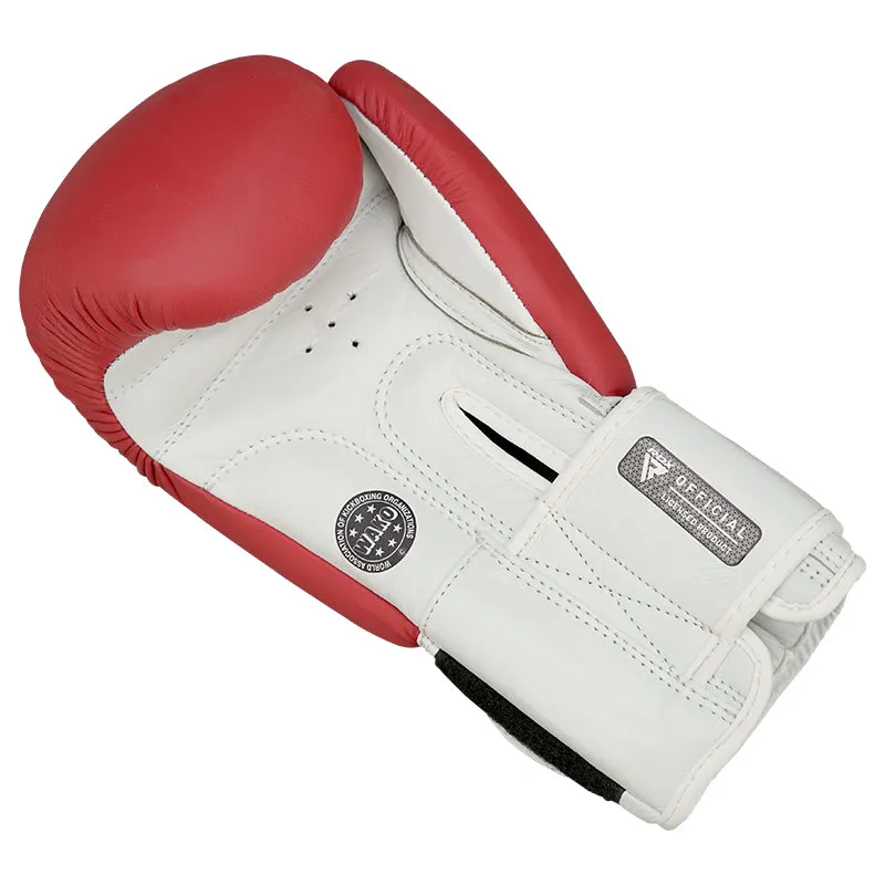 RDX T1 WAKO Guantoni Boxe Rossi Pelle Approvati WAKO