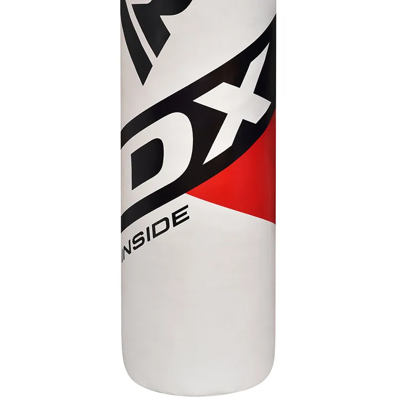 RDX F10 sacco boxe bianco 5FT riempito Maya Hide