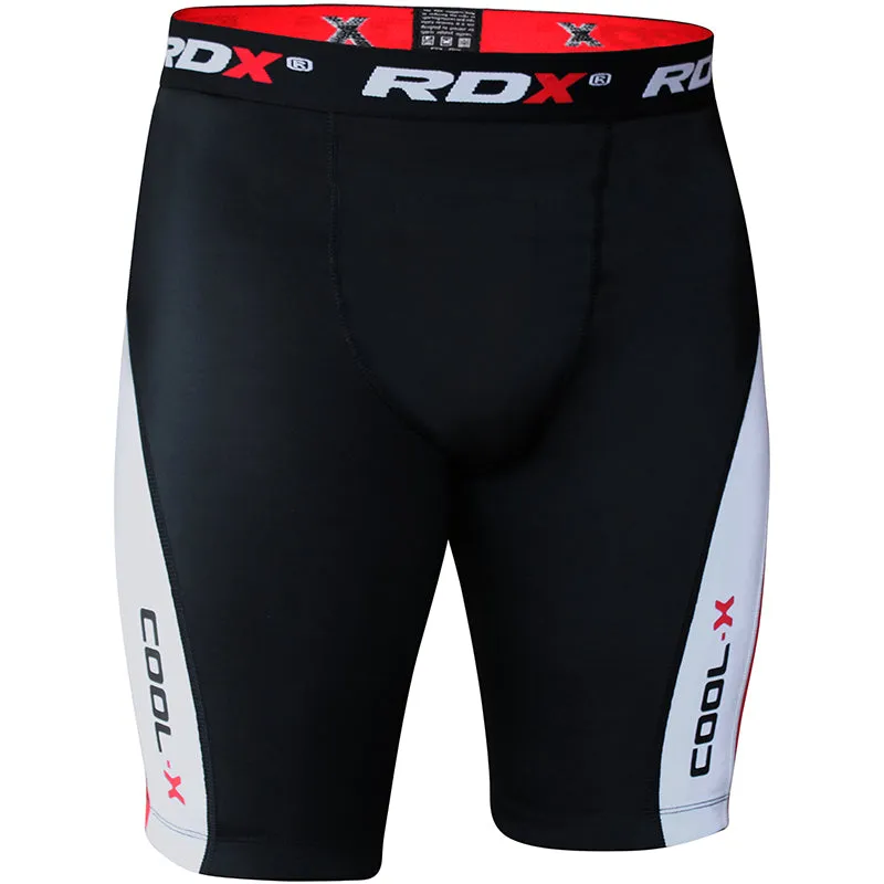 RDX M1 pantaloncini compressione neri termici base layer