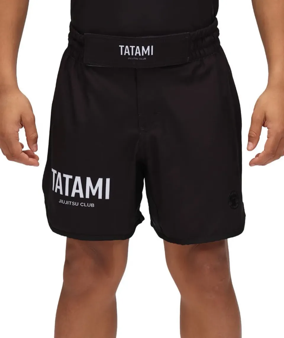 Tatami JJ Club Pantaloncini Grappling Bimbi Neri Leggeri