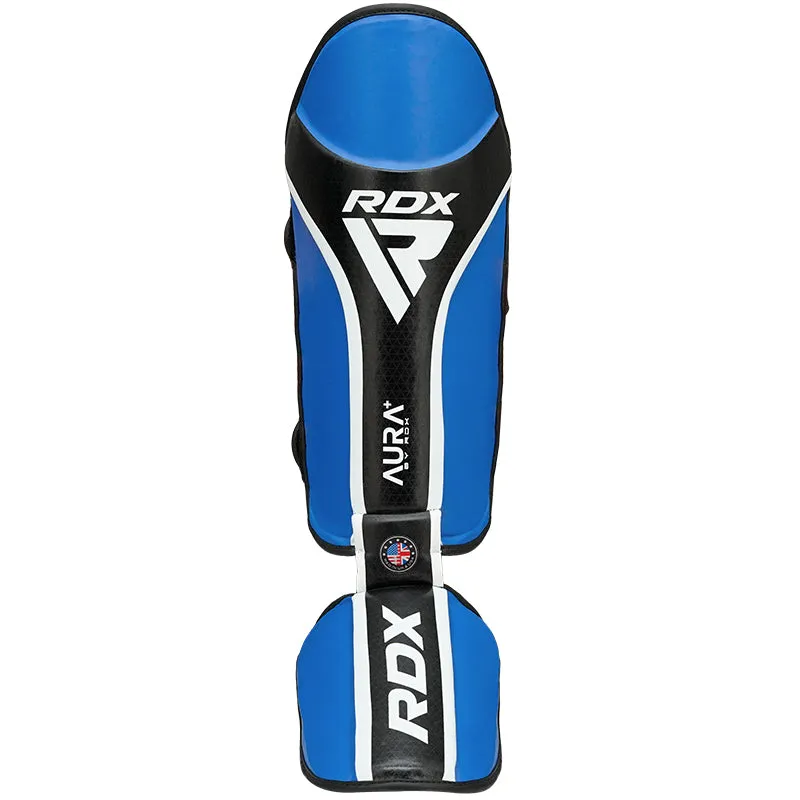 RDX Aura Plus T-17 Parastinchi Collo Piede Blu Protettivi