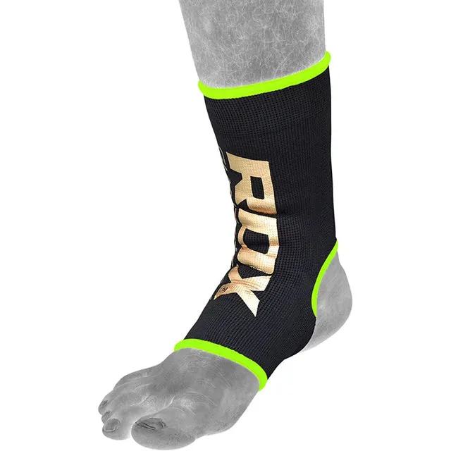RDX AB Cavigliera Compressione Nero Verde Elastica