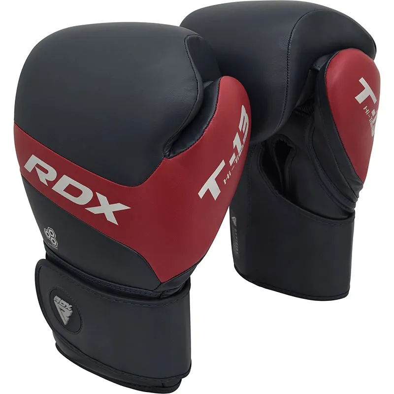 RDX T13 guanti boxe allenamento 12oz rossi ventilati