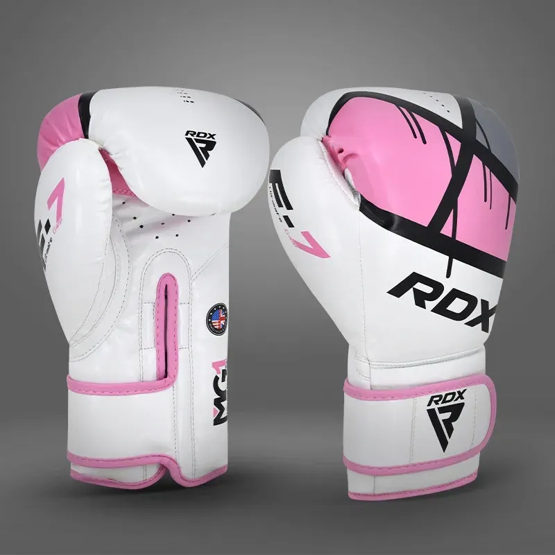 RDX F7 Ego guanti boxe donna rosa 8oz pelle