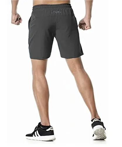 TAO Pantaloncini Sportivi Leggeri Grigio XXXL Tasche Zip