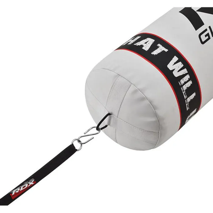 RDX F1 Sacco Boxe Riempito 4FT Bianco con Guanti Staffa