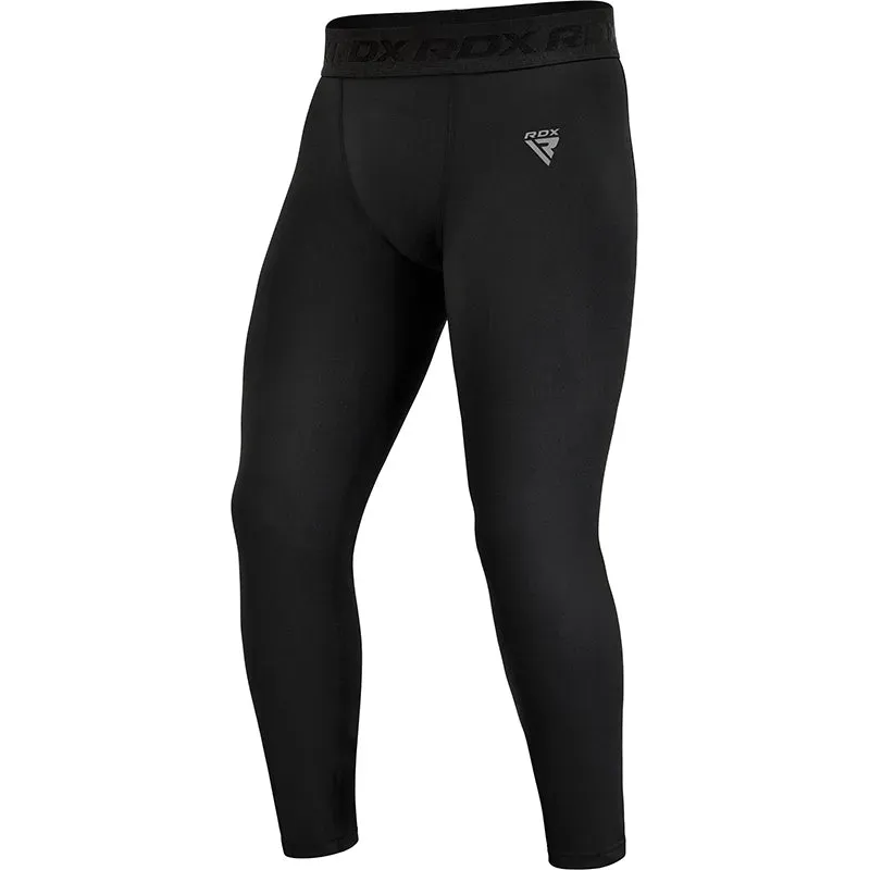 RDX T15 Leggings Compressione Uomo Neri elasticizzati