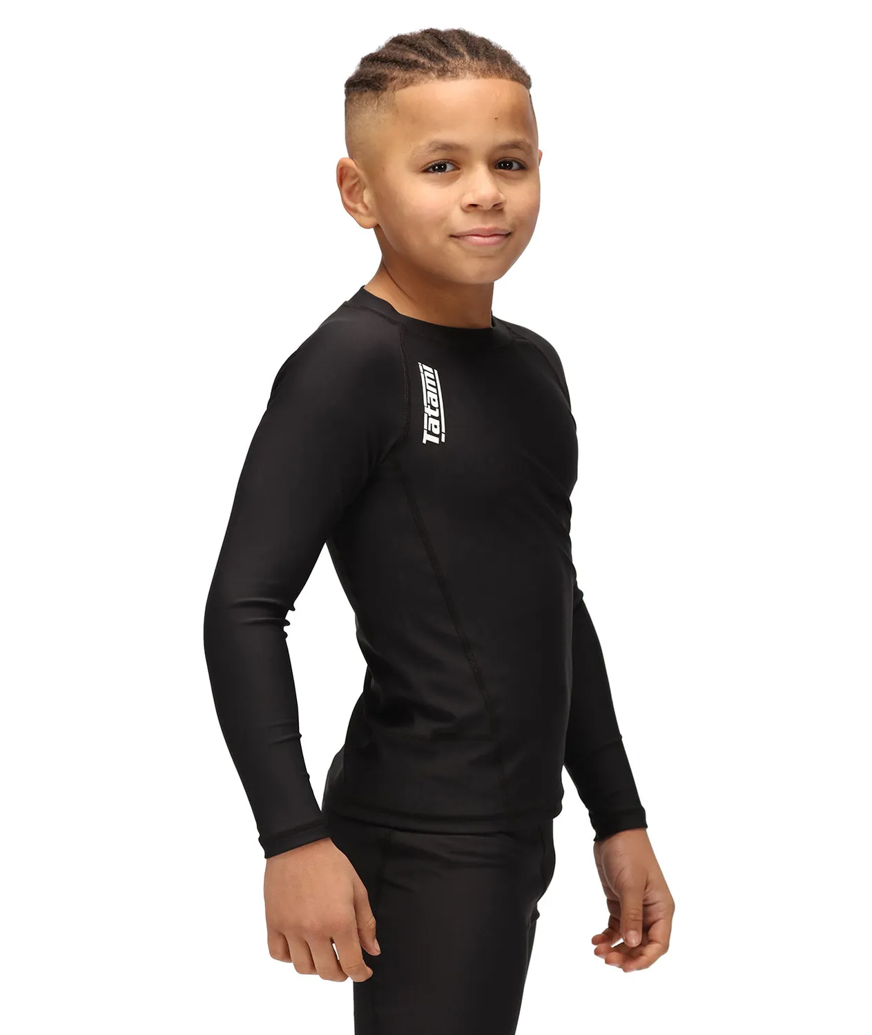 Tatami Nova rash guard bambino nera manica lunga