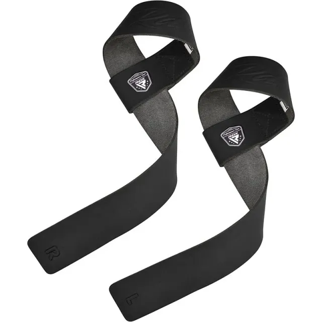 RDX S5 cinghie sollevamento pesi pelle nera 57cm
