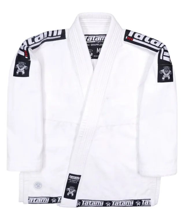 Tatami Mini Grapplers kimono BJJ bambino bianco cintura inclusa