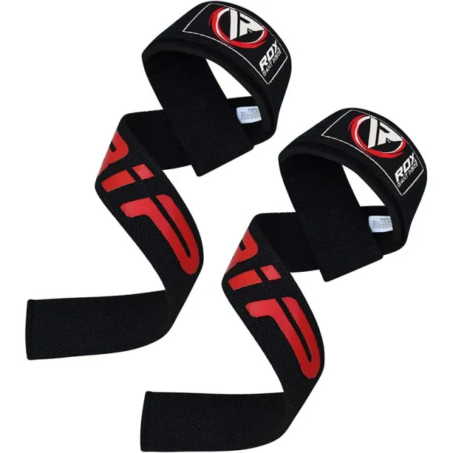 RDX W2 Fasce Sollevamento Pesi Cotone Grip Antiscivolo