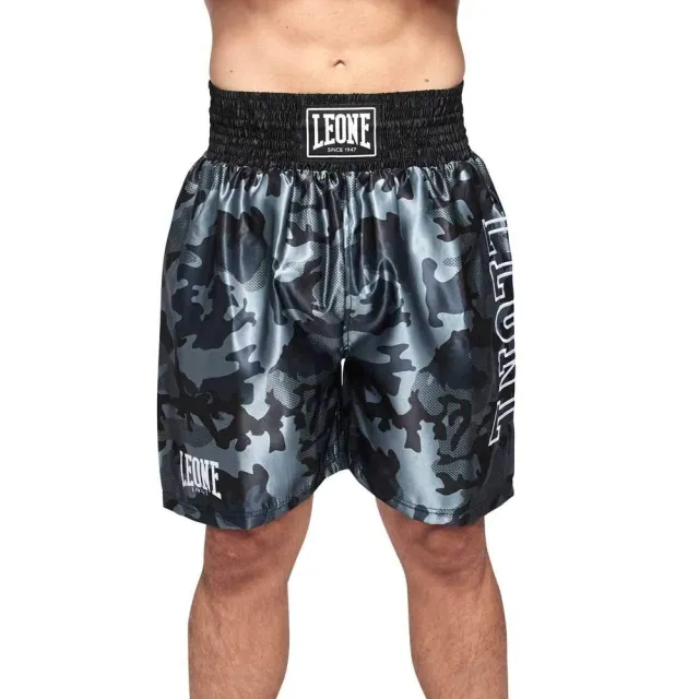 Leone 1947 Camo pantaloncini boxe grigio S mimetico