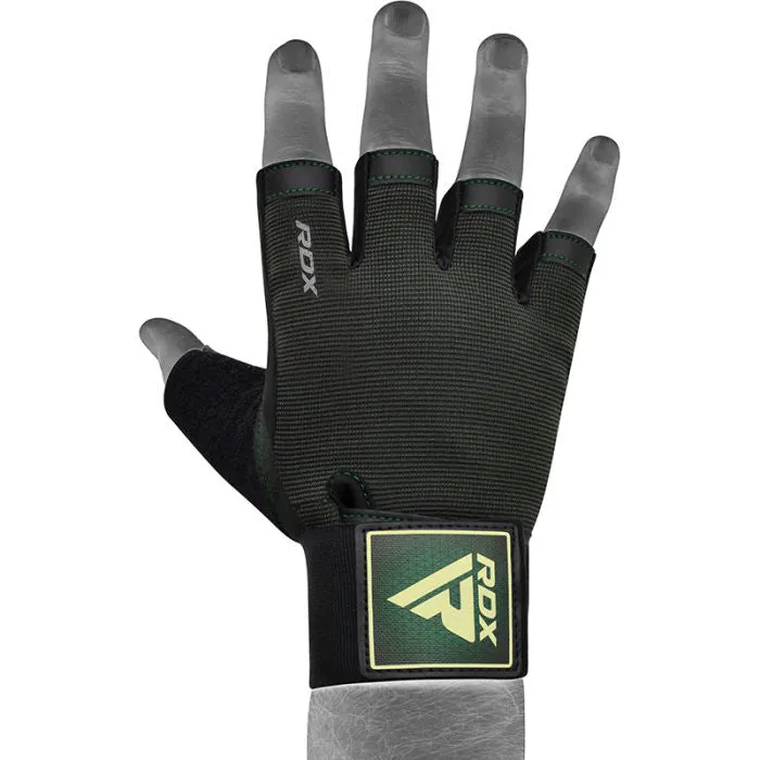 RDX T2 Guanti da Palestra Mezze Dita Supporto Polso