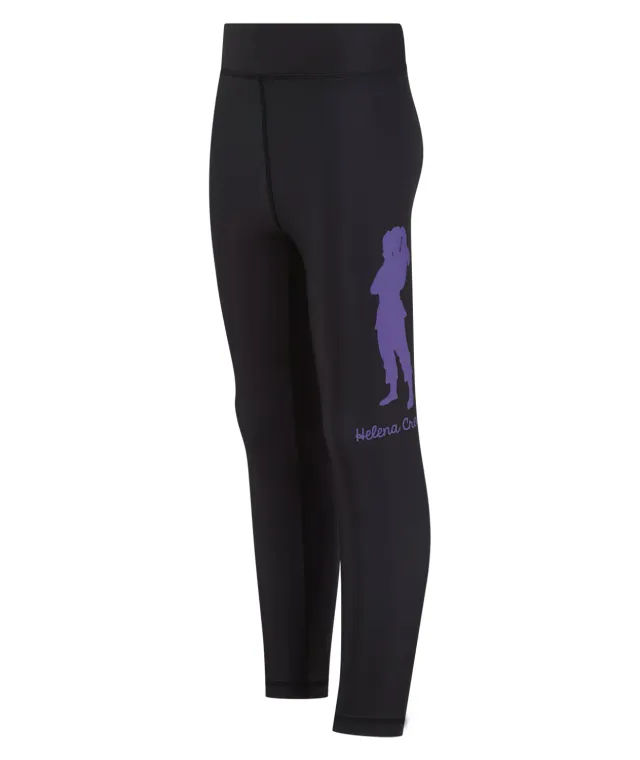 Tatami Helena Profile leggings grappling bambini neri aderenti