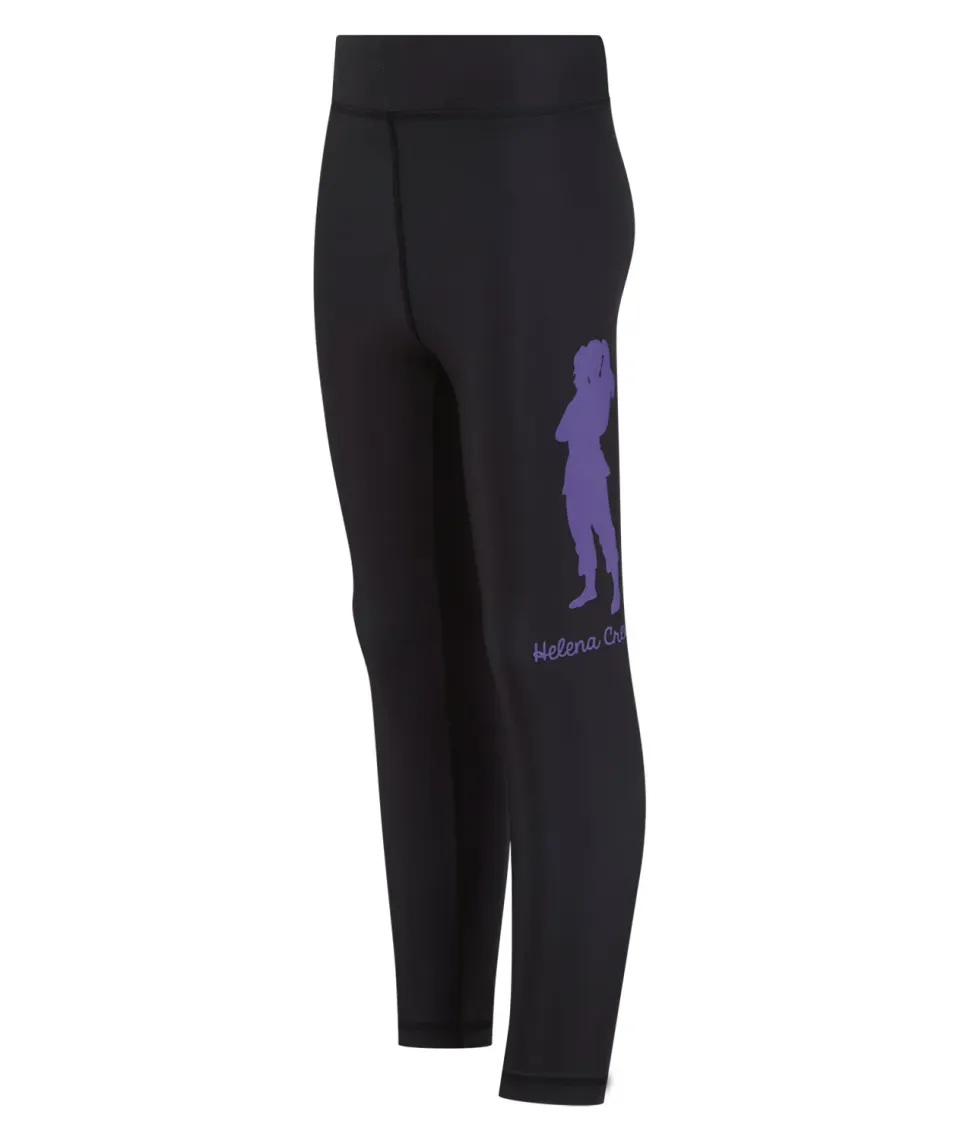 Tatami Helena Profile leggings grappling bambini neri aderenti