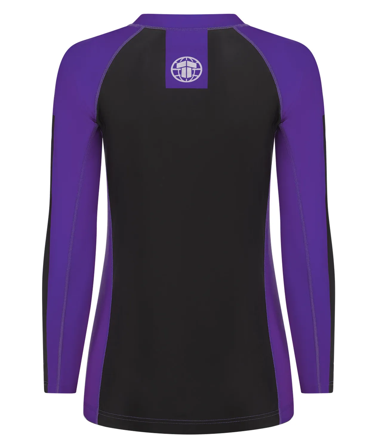 Tatami IBJJF Ranked rash guard donna manica lunga viola