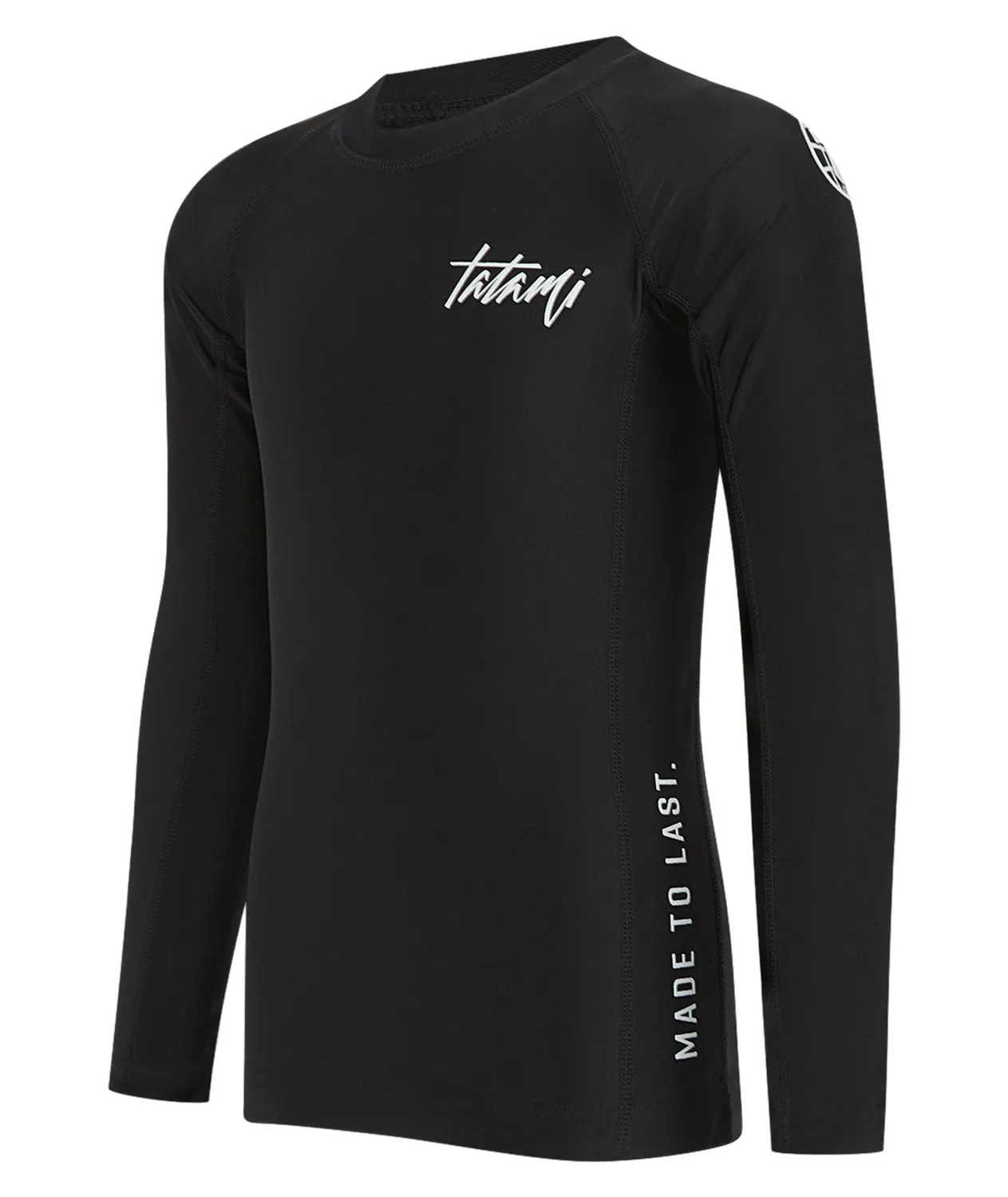 Tatami Fightwear Rupture Kids rash guard maniche lunghe nero