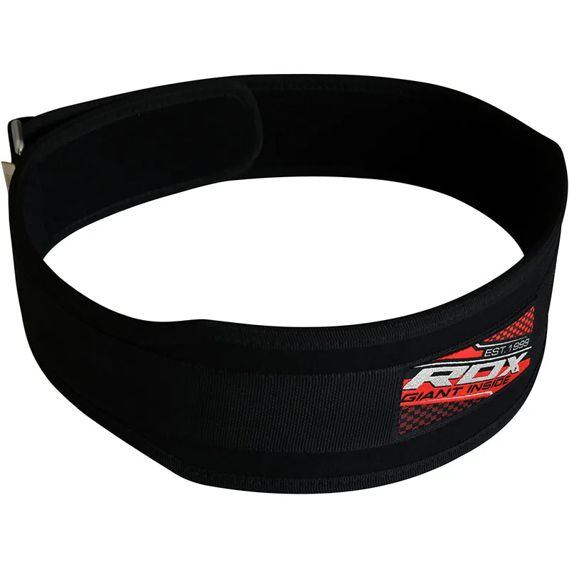 RDX 4R Cintura Palestra Neoprene Nera Supporto Lombare