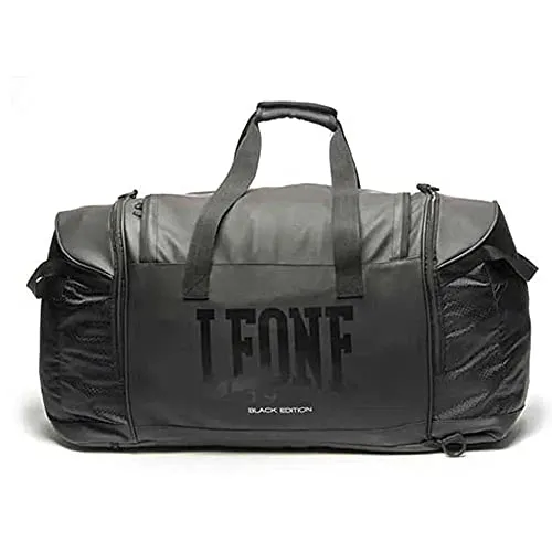Leone 1947 Black Edition Borsa Zaino Nero da Palestra