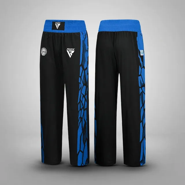 RDX WAKO pantaloni kickboxing poliestere traspirante