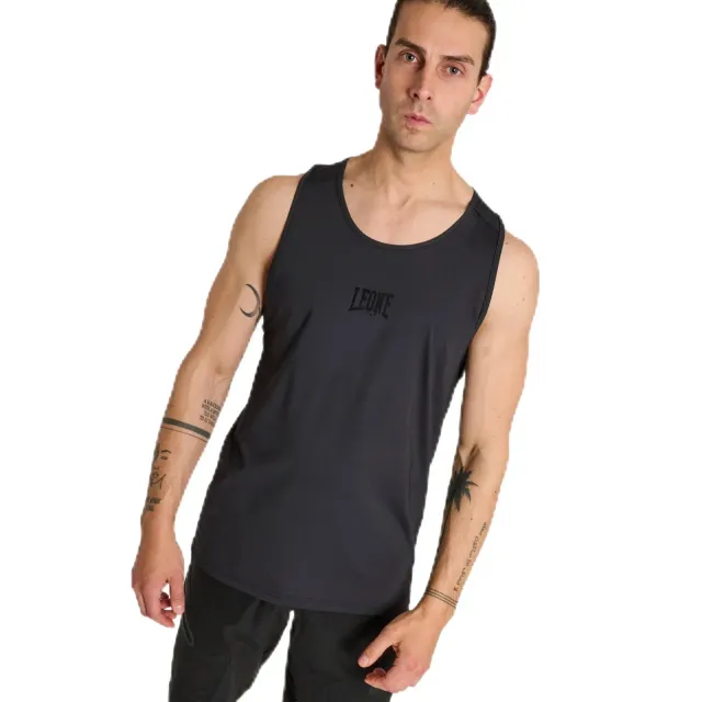 Leone 1947 Black Lion ABX311 canotta uomo nera XS