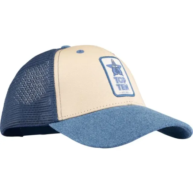TOP TEN Denim Look cappellino trucker blu cotone
