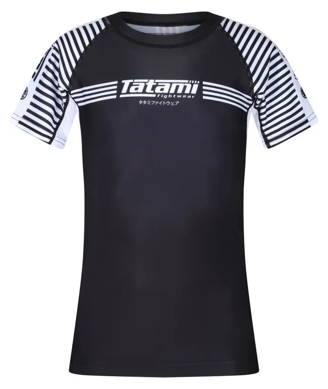 Tatami Kids IBJJF Ranked rash guard bianco manica corta