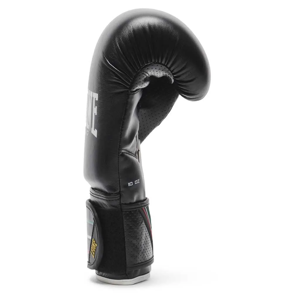 Leone1947 Flag guanti boxe 10 oz neri pelle bufalo