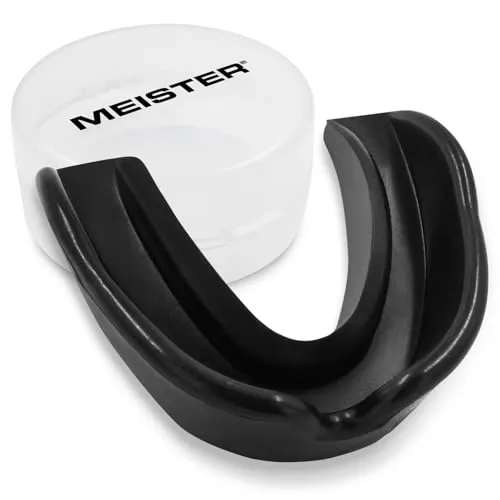 Meister MMA paradenti singolo modellabile nero con custodia