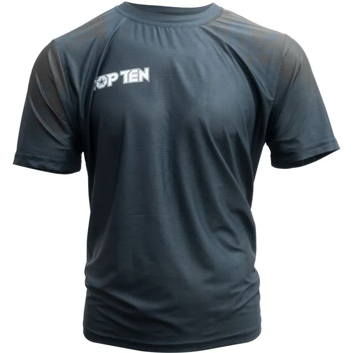 TOP TEN Power Ink t-shirt MMA fitness poliestere nera