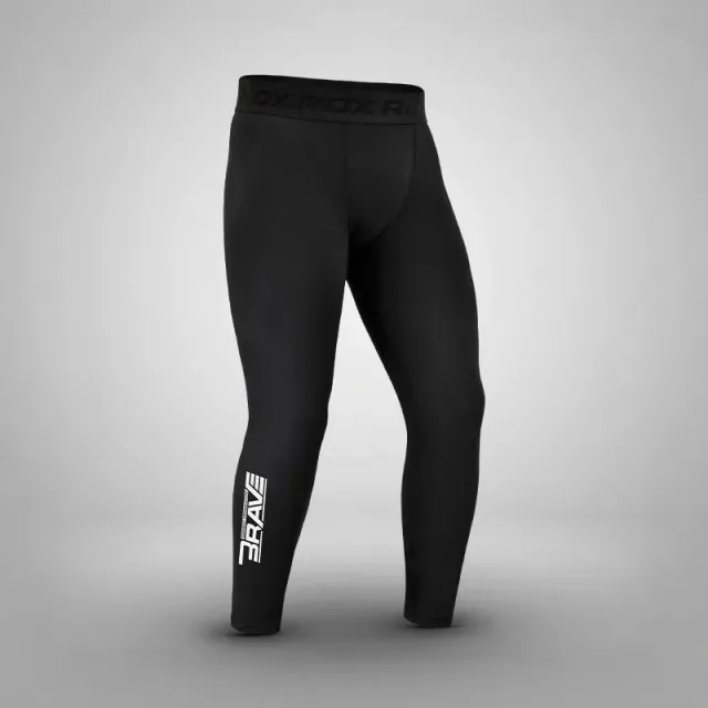 RDX Brave Leggings Compressione Neri Elasticizzati