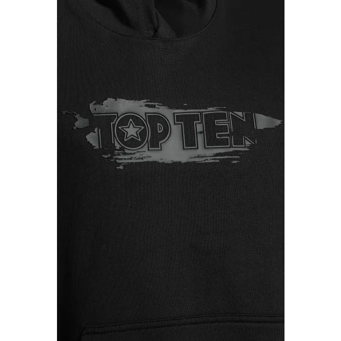 TOP TEN Power Ink 3D Felpa Smanicata Tank Hoodie in Cotone