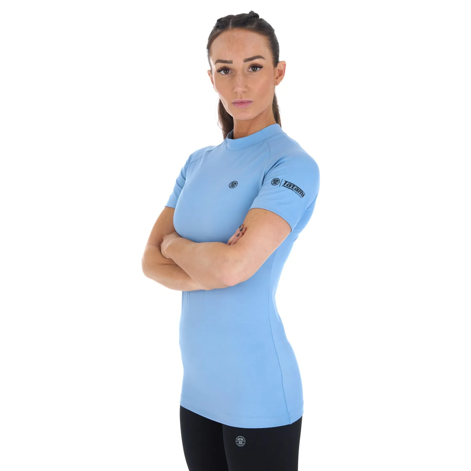 Tatami Fusion rash guard donna maniche corte blu