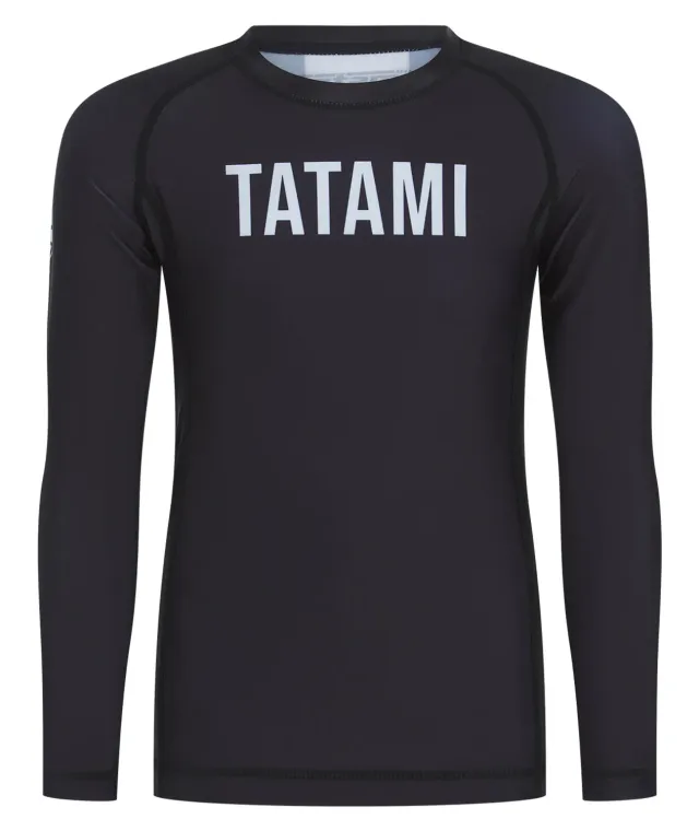 Tatami Helena rash guard bambini maniche lunghe nera protettiva