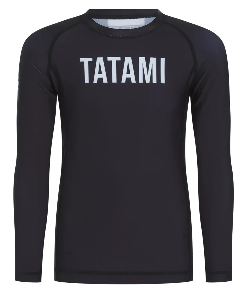 Tatami Helena rash guard bambini maniche lunghe nera protettiva