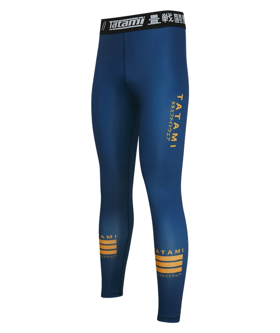 Tatami Katakana V2 Spats Leggings Uomo Blu Giallo