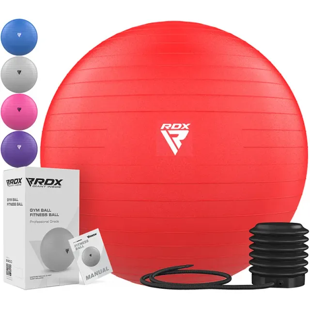 RDX B1 palla yoga fitness 65cm blu pompa