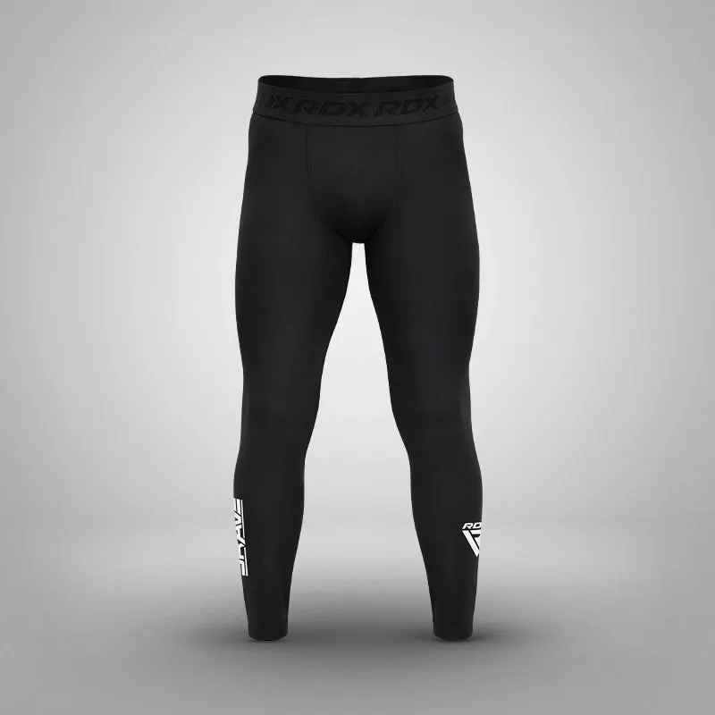 RDX Brave Leggings Compressione Neri Elasticizzati