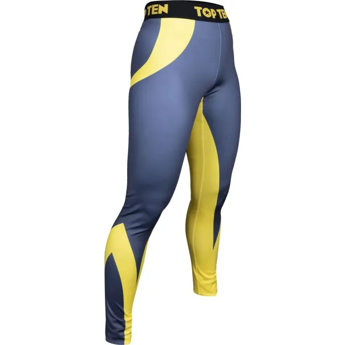 TOP TEN ITF Color Leggings allenamento elasticizzati