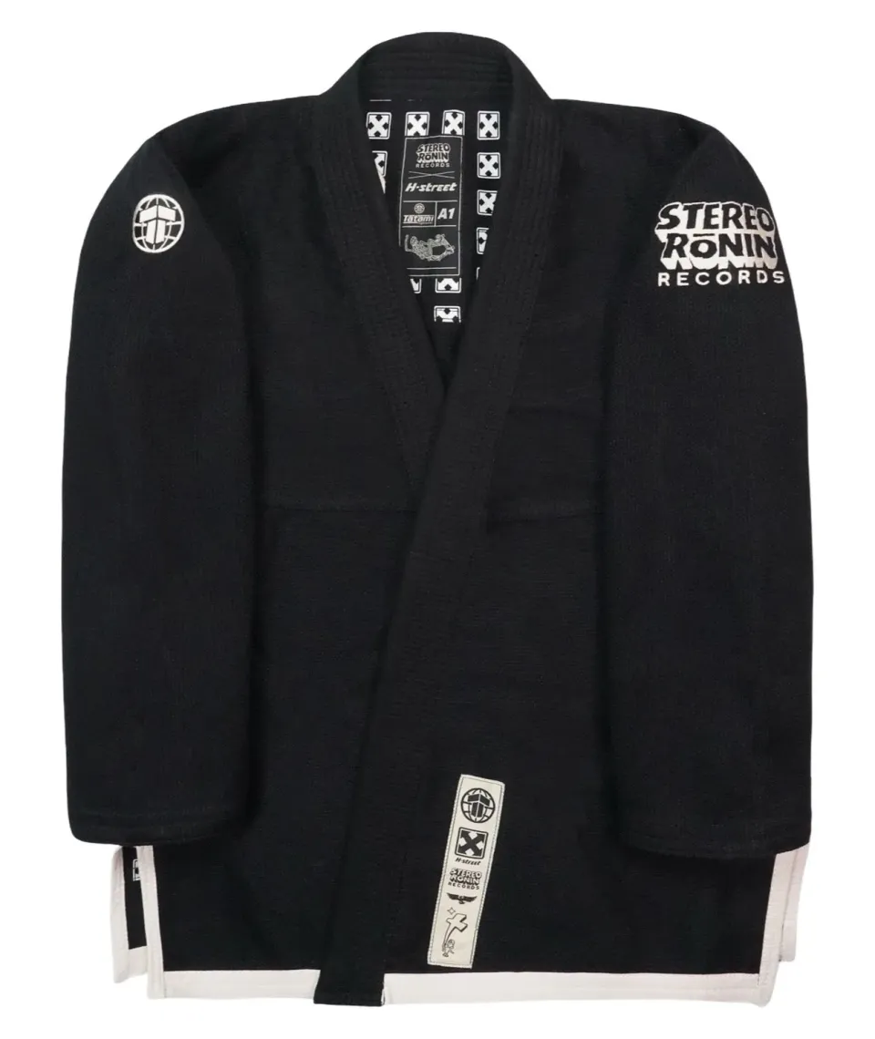 Tatami H-Street Kimono BJJ Nero A3 Leggero 375 gsm