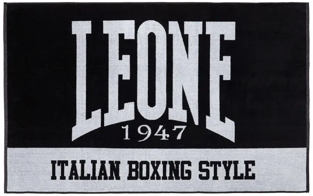 Leone 1947 AC916 telo palestra nero taglia unica cotone