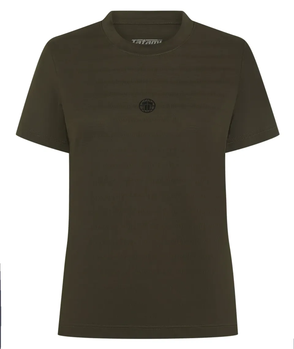 Tatami Fightwear Enduro t-shirt donna kaki traspirante