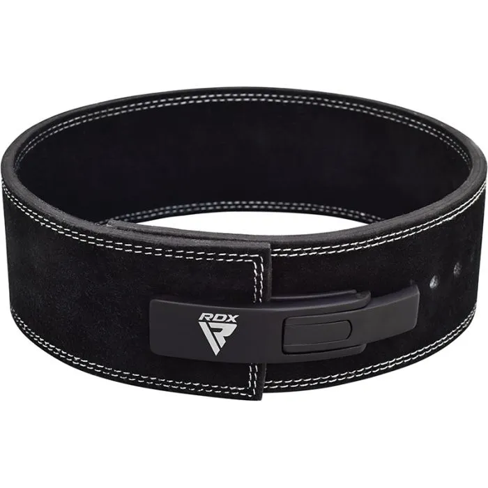 RDX Cintura Powerlifting Palestra Pelle Nera 4 Pollici