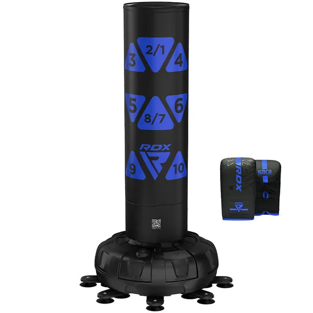 RDX KT Ronin sacco boxe autoportante 6ft blu con guantoni