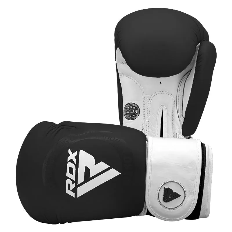 RDX T1 WAKO Guantoni Boxe Pelle Neri