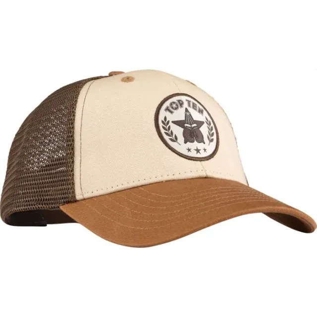 TOP TEN Outline cappellino trucker marrone cotone